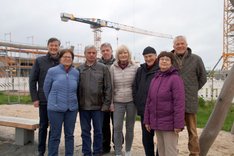 Beim Pösnapark trafen sich einige Mitglieder und Gemeinderäte des Ortsverbandes DIE LINKE. Großpösna.